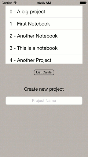 Old Notebook Selection Page